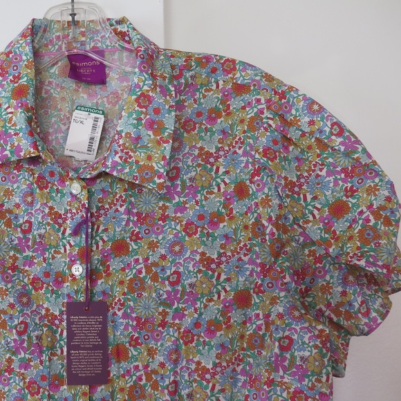 Simons Liberty of London Fabric Blouse - Butterfly Sleeves - XL - Picture 3 of 12